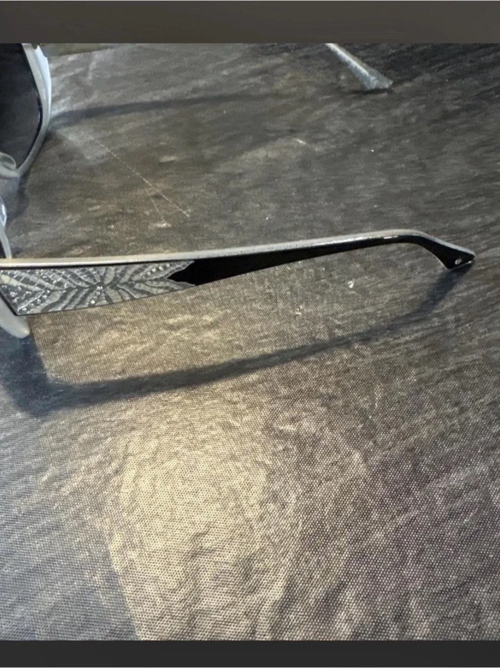 Judith Leiber Black Sunglasses